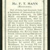 Mr. F. T. Mann (Middlesex).