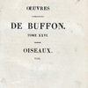 Half title page, v. 26 Œuvres complètes de Buffon. Tome XXVI. Oiseaux. (8)