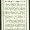 Mr. G. T. S. Stevens (Middlesex).