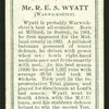 Mr. R. E. S. Wyatt (Warwickshire).