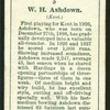 W. H. Ashdown. (Kent.).