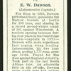 E. W. Dawson. (Leicestershire Captain.).