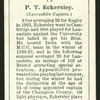 P. T. Eckersley. (Lancashrie Captain.).