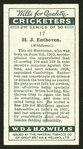 H. J. Enthoven. (Middlesex.).