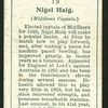 Nigel Haig. (Middlesex Captain.).