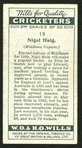 Nigel Haig. (Middlesex Captain.).