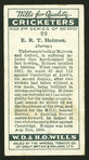 E. R. T. Holmes. (Surrey.).