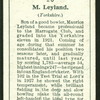 M. Leyland. (Yorkshire.).