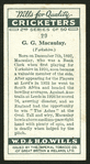 G. G. Macaulay. (Yorkshire.).