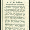 R. W. V. Robins. (Cambridge and Middlesex.).