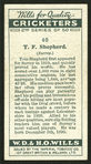 T. F. Shepherd. (Surrey.).