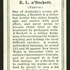 E.L. a'Beckett.