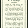 E.H. Bowley.