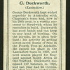 G. Duckworth.