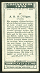 A.H.H. Gilligan.