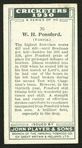 W.H. Ponsford.