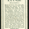 R.E.S. Wyatt.