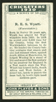 R.E.S. Wyatt.