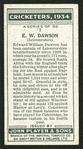 E.W. Dawson.