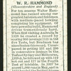 W.R. Hammond.