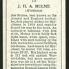 J.H.A. Hulme.
