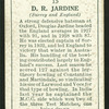 D.R. Jardine.