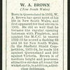 W.A. Brown.