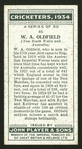 W.A. Oldfield.