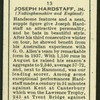Joseph Hardstaff.