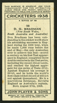 D.G. Bradman.
