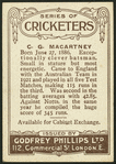 C.G. Macartney.