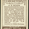 E.R. Wilson.