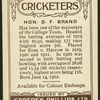 Hon. D.F. Brand.