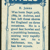 E. Jones.