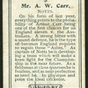 Mr. A.W. Carr.