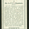 Mr. A.P.F. Chapman.