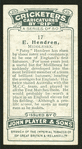 E. Hendren.
