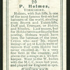 P. Holmes.
