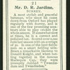 Mr. D.R. Jardine.