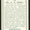 Mr. A.A. Mailey.