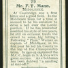 Mr. F.T. Mann.
