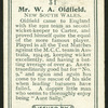Mr. W.A. Oldfield.