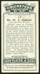 Mr. W.A. Oldfield.