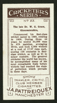 The late Dr. W.G. Grace.