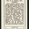 Hon. F.S. Jackson.