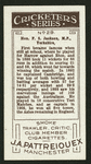 Hon. F.S. Jackson.
