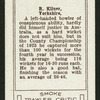 R. Kilner.