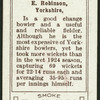 E. Robinson.