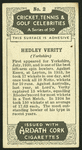 Hedley Verity.