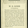 W.E. Bowes.